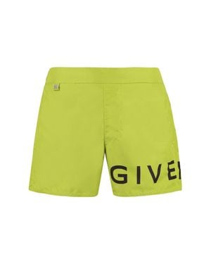 Givenchy Logo Swim Shorts - Yellow