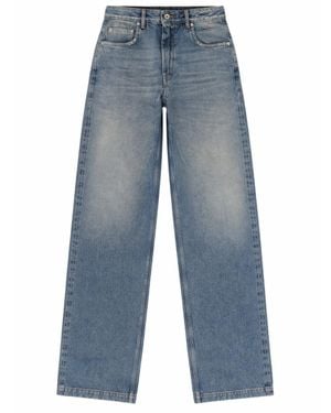 Rick Owens Straight High Rise Jeans - Blue