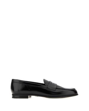 Church's Mocassino Leather Loafers - Black