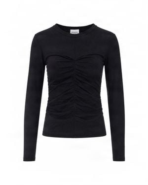 Isabel Marant Ruched Fitted Long Sleeve Top - Blue