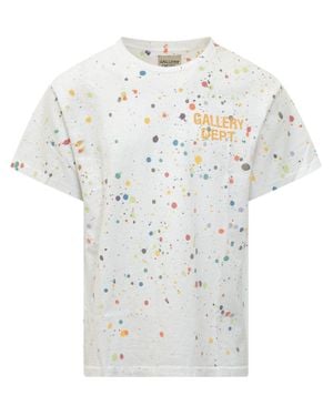 GALLERY DEPT. Graphic T-Shirt With Unique Paint And Lettering - White