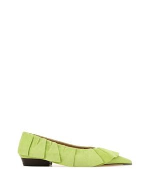 JW Anderson Ruffle Ballerina W - Green