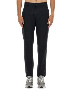 Aspesi Regular Fit Cotton Chino Pants - Black