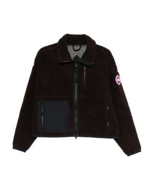 Canada Goose Simcoe Zip Up Fleece Sweater - Black