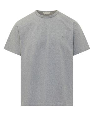 JW Anderson J. W. Anderson Embroidered Broad T-Shirt - Gray