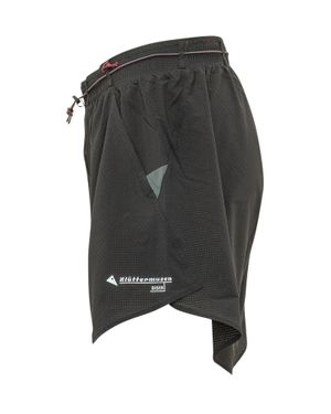 Klättermusen Technical Mini Shorts With Elastic Waist And Drawstring - Gray
