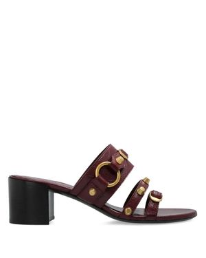 Balenciaga Heeled Mules 'City' - Brown