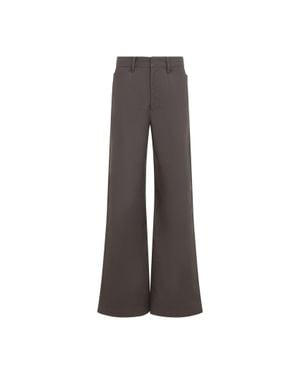 Lemaire Straight Pants - Brown