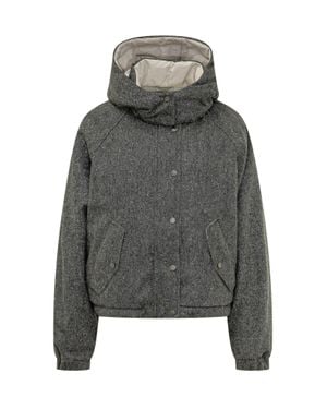 Brunello Cucinelli Padded Jacket With Elevated Down-Warmth - Gray