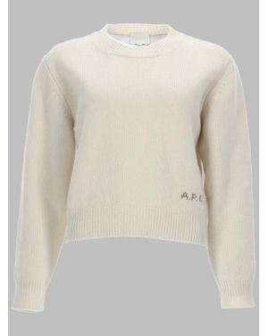 A.P.C. A. P.C. Chic Wool Sweater For Fw26 - Natural
