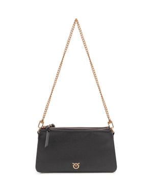 Pinko Double Mini Shoulder Bag - White