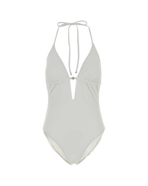 Tory Burch Stretch Nylon Swimsuit - White