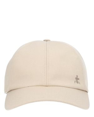 Premiata Logo Solid Baseball Hat - Natural