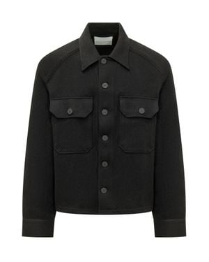 Studio Nicholson Slim Fit Overshirt - Black