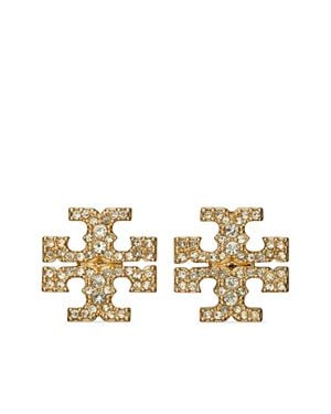 Tory Burch Mini Studded Statement Earrings - Metallic