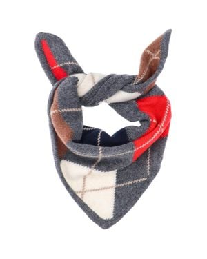&Daughter Cashmere Printed Triangle Scarf - Pink