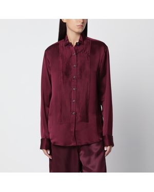 Sanderlak Tuxedo-Inspired Viscose Shirt For