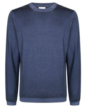 Sun 68 Vintage Crew Neck Sweater For - Blue