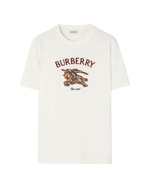 Burberry Ryan Baby Check Mini T-Shirt - White