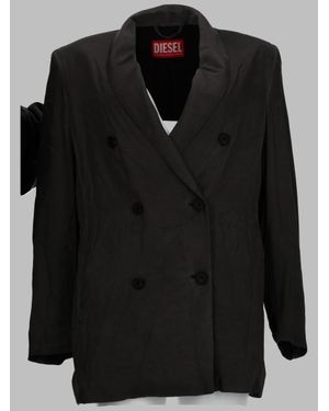 DIESEL Fluid Viscose Jacket For - Black