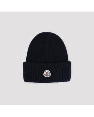 Moncler Virgin Wool & Cashmere Hat - Black