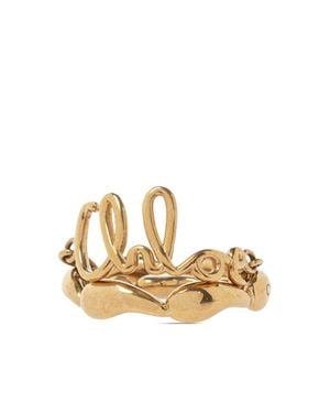 Chloé Vintage Brass Ring - Metallic