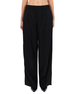 Our Legacy Wide-Leg Pants With Relaxed Fit And Clean Lines - Black
