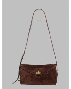 Balenciaga Le 7 Medium Leather Shoulder Bag - Gray