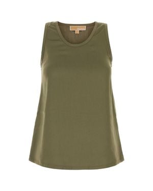 MICHAEL Michael Kors Satin Tank Top - Green