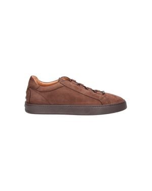 Tod's Premium Calf Leather Sneakers For - Brown