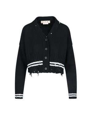 Marni Cotton Sweatshirt Sweater - Black