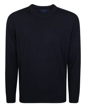 Drumohr Cozy Merino Wool Sweater - Blue