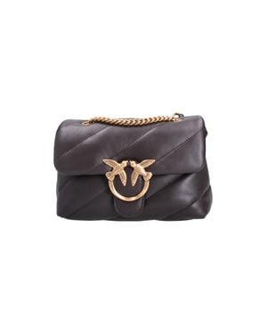 Pinko 100% Leather Shoulder Bag - Black