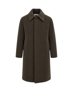 sunflower Wool-Blend Long Overcoat - Gray