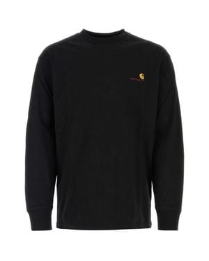 Carhartt American Script Long-Sleeve T-Shirt - Black