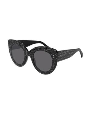 Alaïa Cat-Eye Novelty Sunglasses - Black