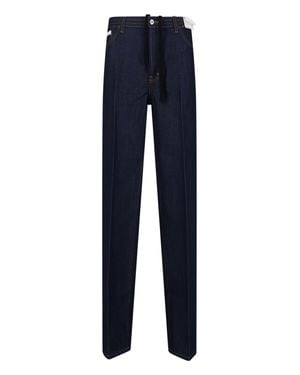 Setchu Paper-Cotton Denim Jeans - Blue