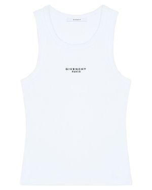 Givenchy Logo Top With Crêpe Neckline - White