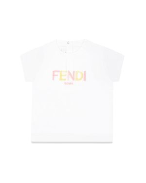 Fendi Dyed Jersey T Shirt - White