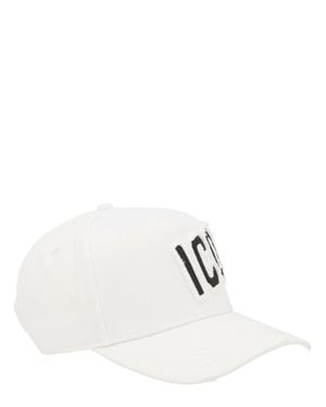 DSquared² "Iconique" Baseball Hat - White