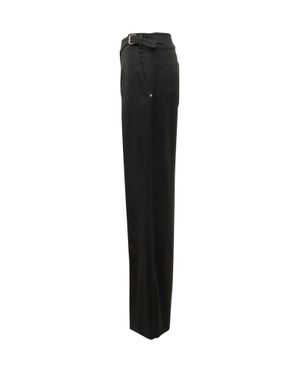Sportmax Elegant Wide-Leg Pants - Black