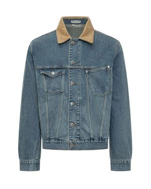 JW Anderson J. W. Anderson Classic Jacket With Corduroy Collar - Blue