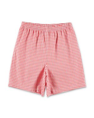 Gucci Mini Vichy Check Denim Shorts For Boys - Pink