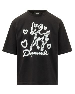 DSquared² Loose Fit Tee - Black