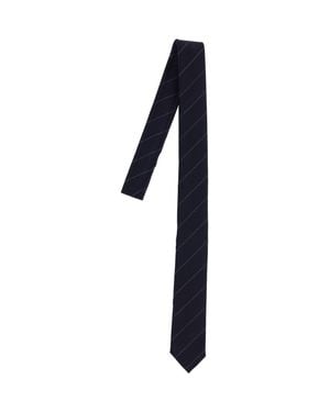 Thom Browne 100% Wool Tie - Black