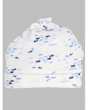 Emporio Armani Beanie Fish Cotton Hat - Gray