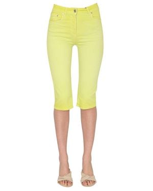 MSGM Mid-Length Slim Fit Jeans - Yellow