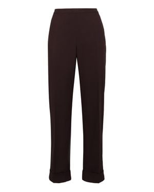 Aspesi High-Rise Cotton Pants - Brown