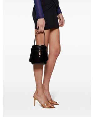 Gianvito Rossi Pointed Stand Sandals With Soft Plexi Band - Black