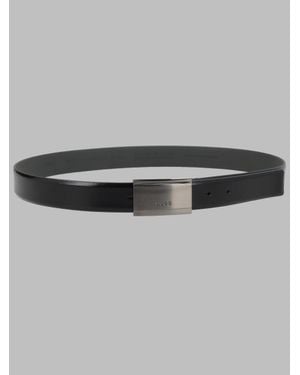 HUGO Slim Leather Belt For - Gray